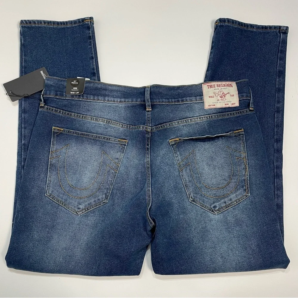 NWT New $159 True Religion Geno Relaxed Slim Jeans Size 40 x 32
